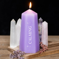 Calming Crystal Candle with Rough Amethyst 🇬🇧
