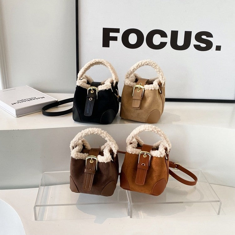 Crossbody Bags Women Shoulder Bag Casual Retro Plush Bag Versatile Plush Designer Bags Purse And Handbags Female Bags 🇨🇳