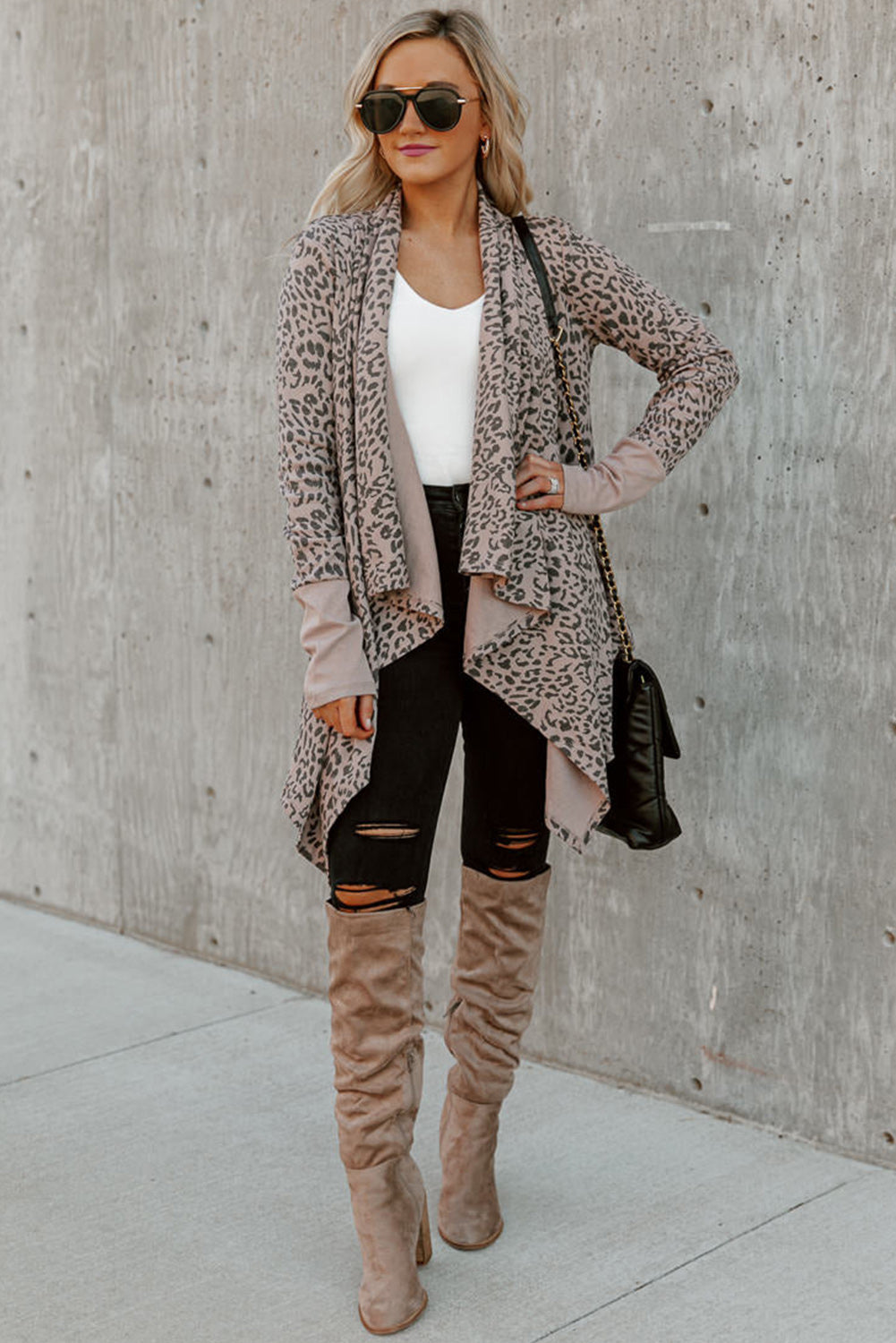 Leopard Open Front Cardigan 🇺🇸