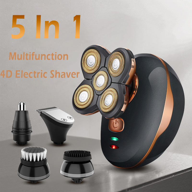 Multifunction 4D Electric Shaver 5 In 1 Men's Razor Beard Shaving Machine Trimmer Clipper Hair Cutting Removal Machine Barber 🇨🇳