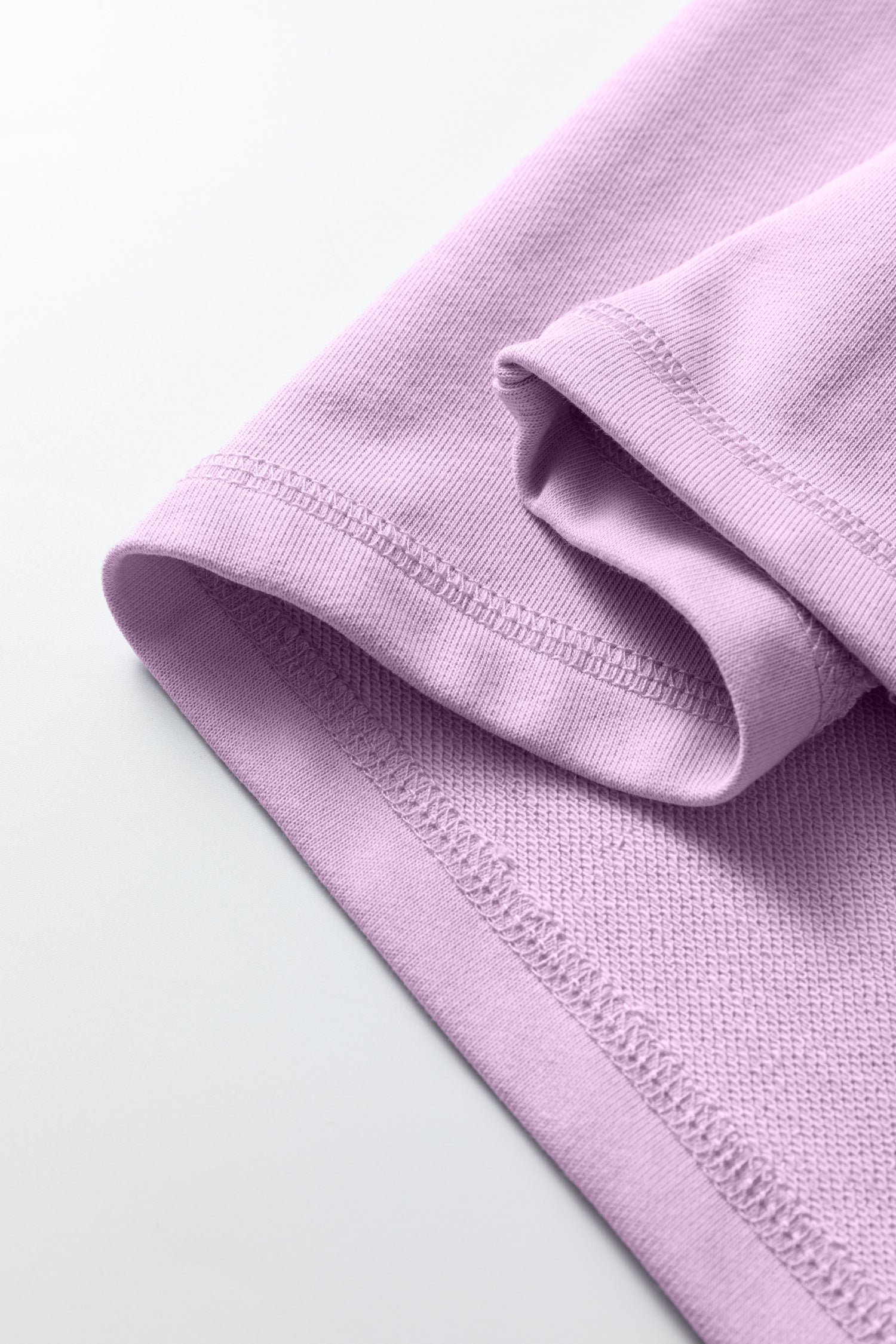 Orchid Petal Solid Color Raw Seam Patchwork Baggy Sweatshirt 🇺🇸