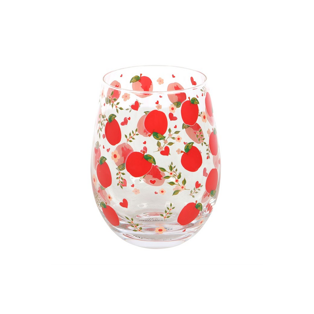 Apple Print Stemless Glass 🇬🇧