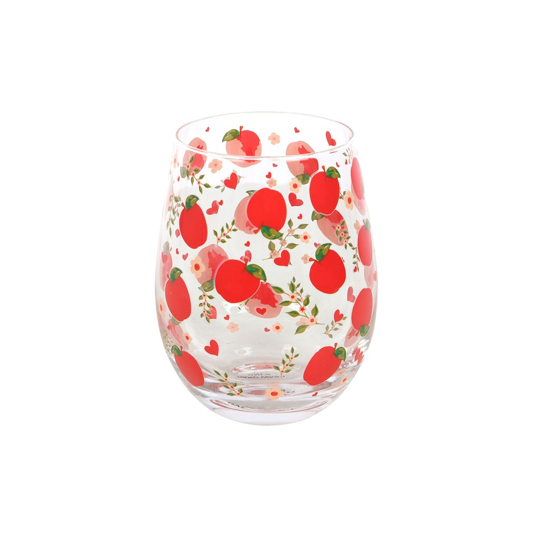 Apple Print Stemless Glass 🇬🇧