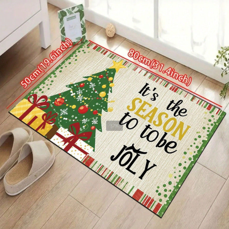 Cartoon Christmas Decorative Foot Mat Home 🇨🇳