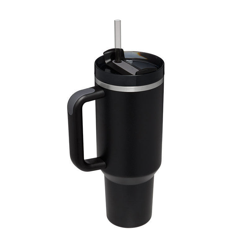 40 Oz Tumbler With Handle Straw Insulated, Stainless Steel,Spill Proof, Vacuum insulated With Lid Tapered 🇨🇳