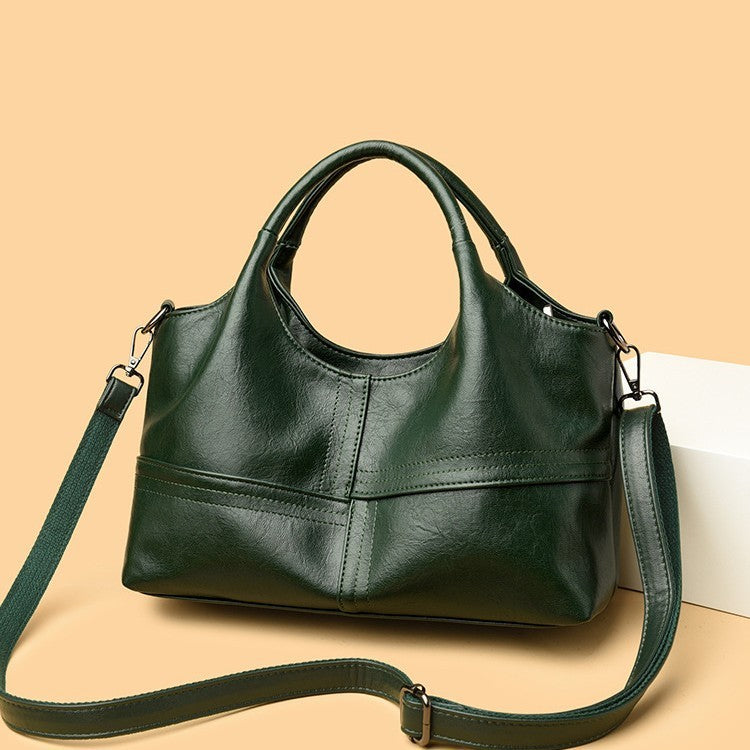 Soft Leather Handbag Women's Lightweight And Large Capacity Crossbody Bag 🇨🇳