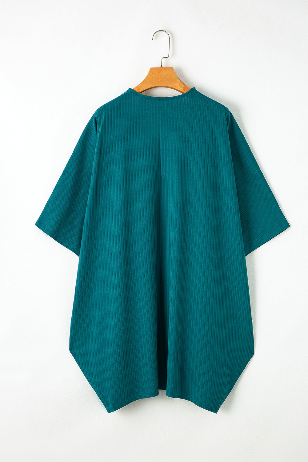 Green-2 Shimmer Ribbed Texture Plus Size Cardigan 🇺🇸