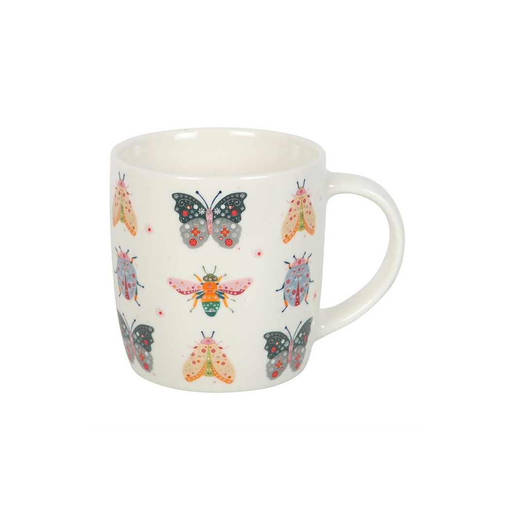 Floral Bug Print Mug 🇬🇧
