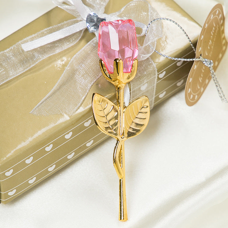 Metal Crystal Rose Decorations 🇨🇳
