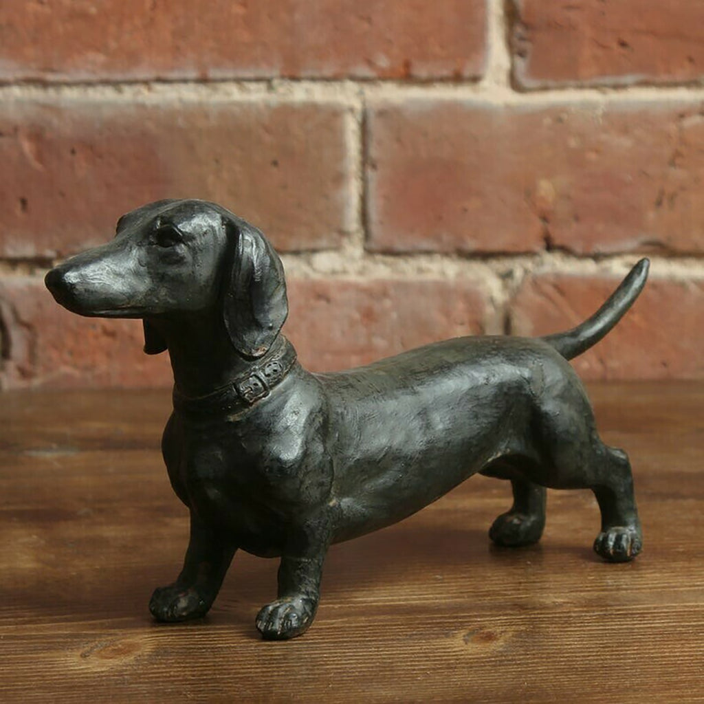Dachshund Statue Garden Decor-Yard Lawn Resin Dog Sculpture 🇨🇳