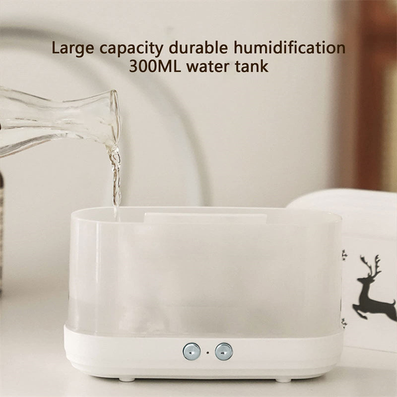 Elk Flame Humidifier Diffuser Mute Household Atmosphere Lamp Christmas Home Decorations 🇨🇳