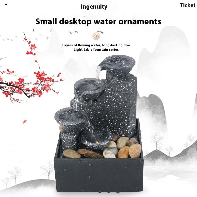 Small Fountain Water Ornaments To Make Money Feng Shui Wheel 🇨🇳