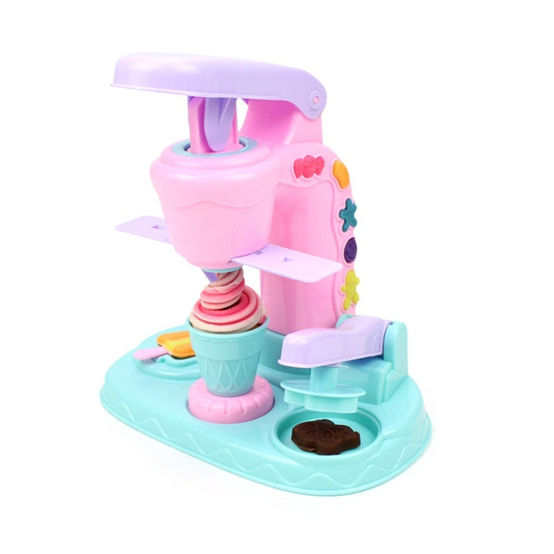 Fun Colored Clay Ice Cream Machine Children's Making Mold Suit Educational Toys 🇨🇳