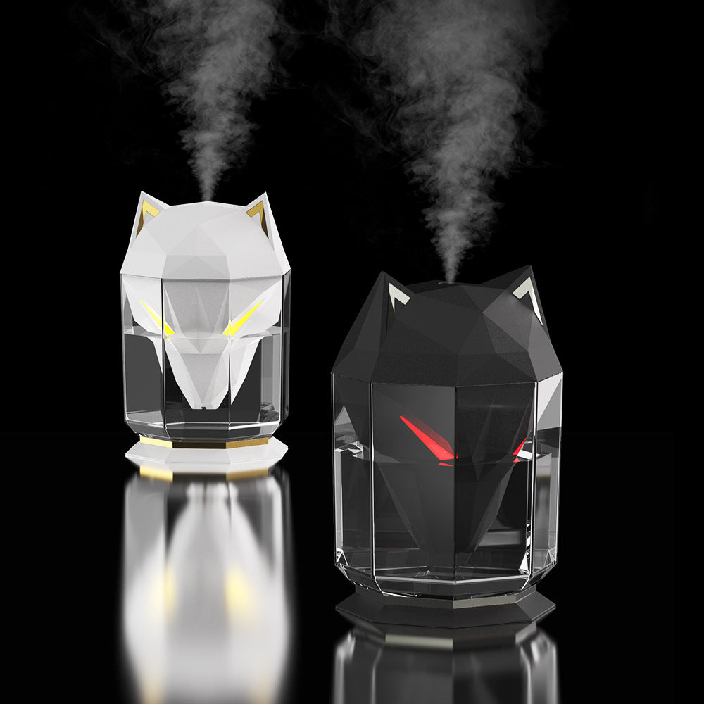 War Wolf Air Humidifier Ultrasonic Air Diffuser Colorful Lights Humidifier Air Nano Spray Home Desktop Supplies 🇨🇳