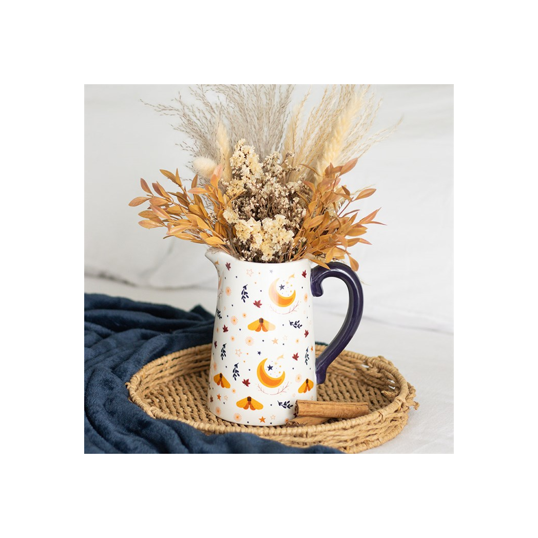 Autumn Magic Harvest Moon Print Ceramic Flower Jug 🇬🇧