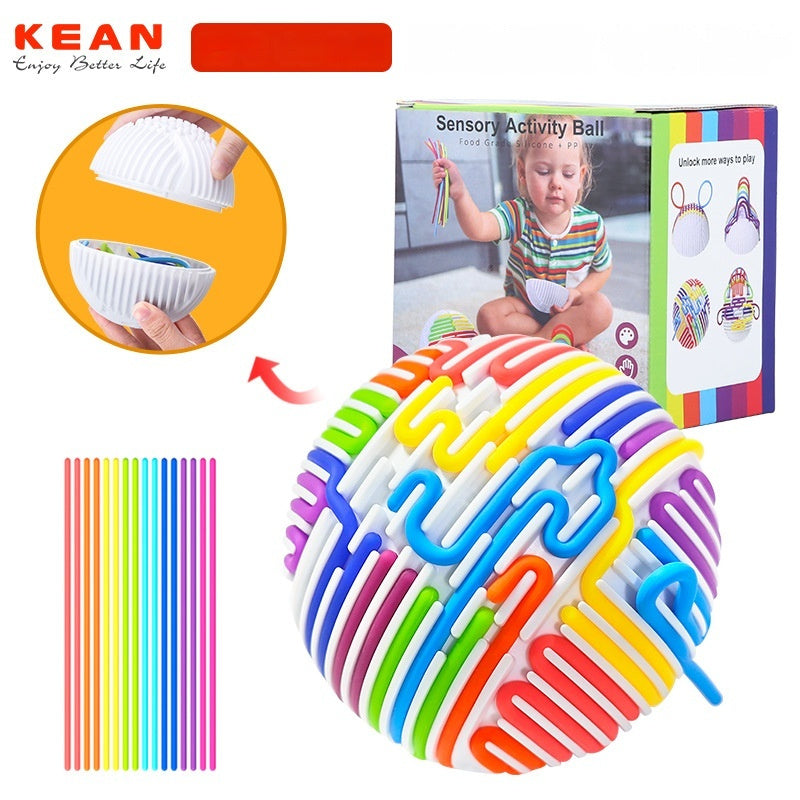 Sensory Activity Ball Puzzle Decompression Anxiety Training Silicone Toy 🇨🇳