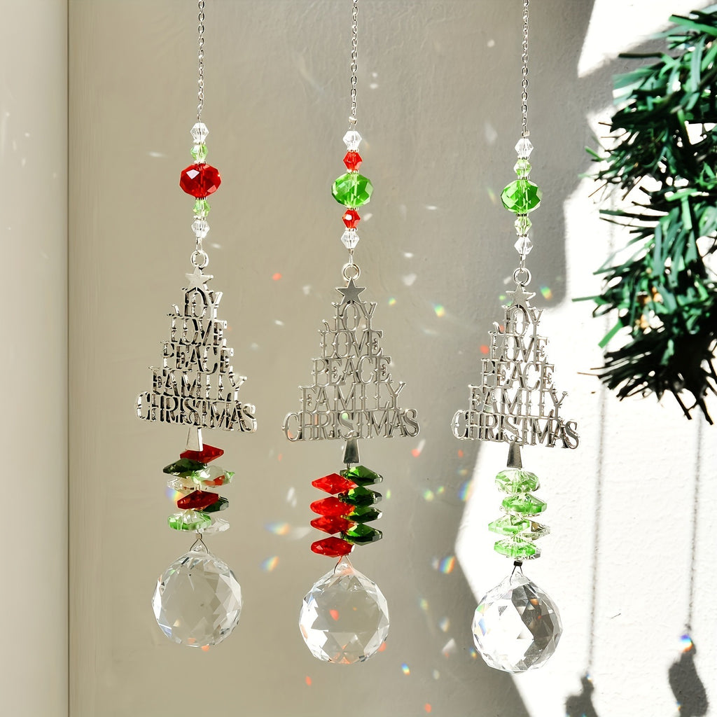 Christmas Sun Catcher Crystal Christmas Tree Pendant 🇨🇳