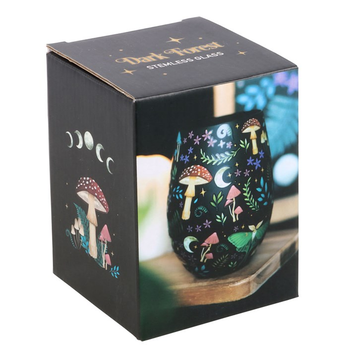 Dark Forest Print Stemless Glass 🇬🇧