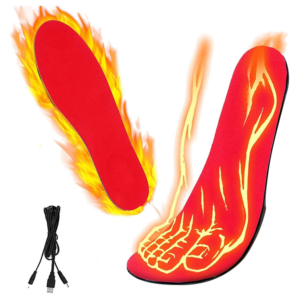 USB Heated Shoes Insoles Can Be Cut Winter Warm Heating Insoles Pad Feet For Boots Sneaker Shoes 🇨🇳