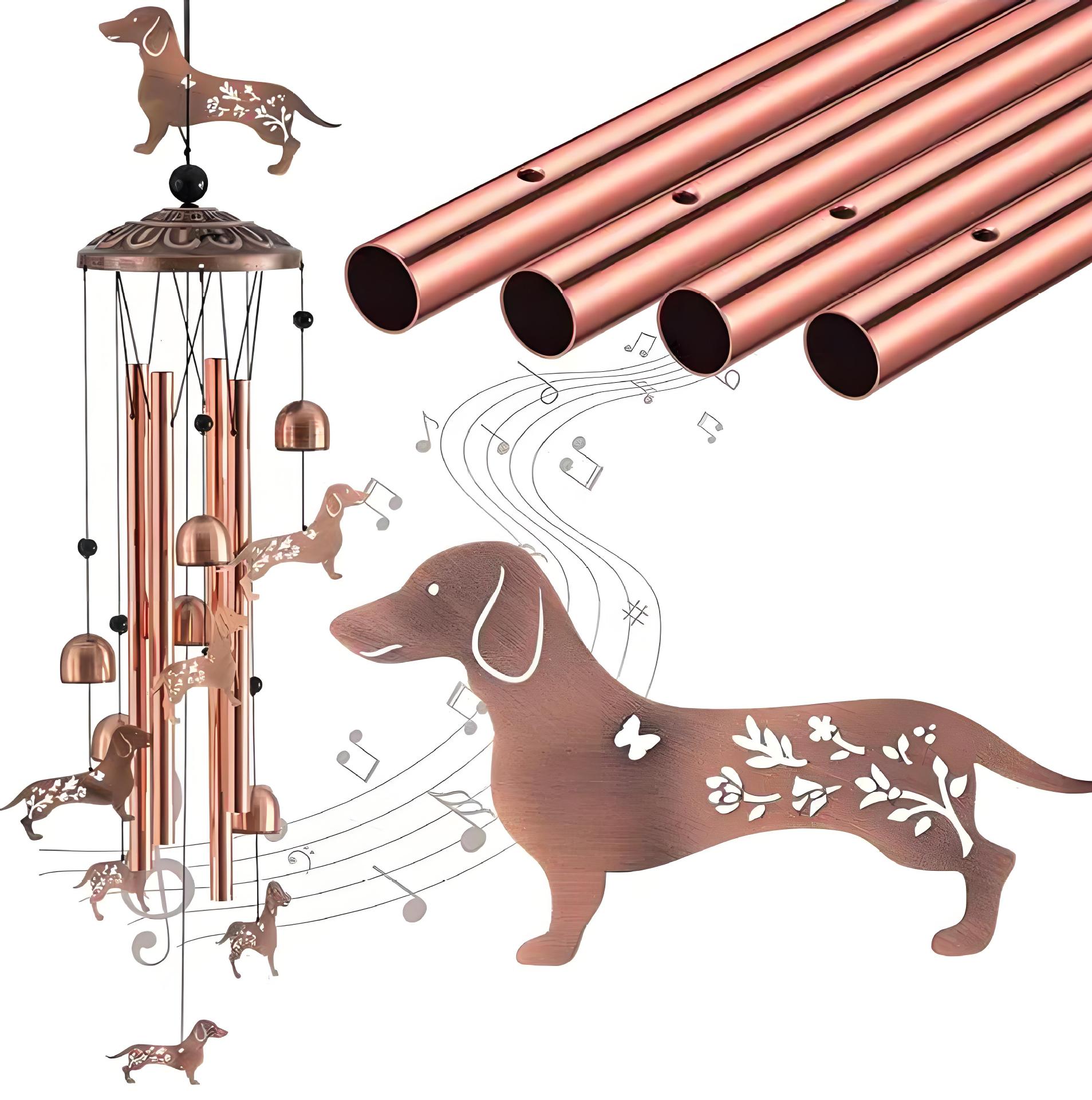 Garden Decoration Wrought Iron Wind Chimes Metal Tube Retro Wind Chimes 🇨🇳