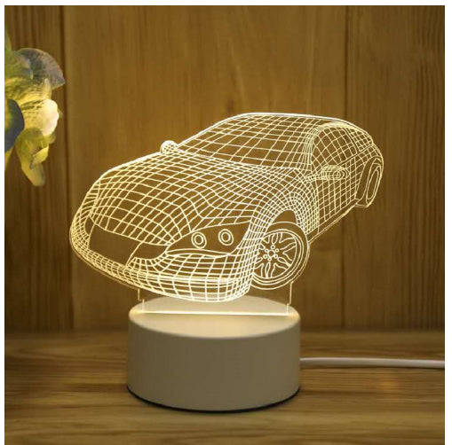 3D Lamp Acrylic USB LED Night Lights Neon Sign Lamp 🇨🇳