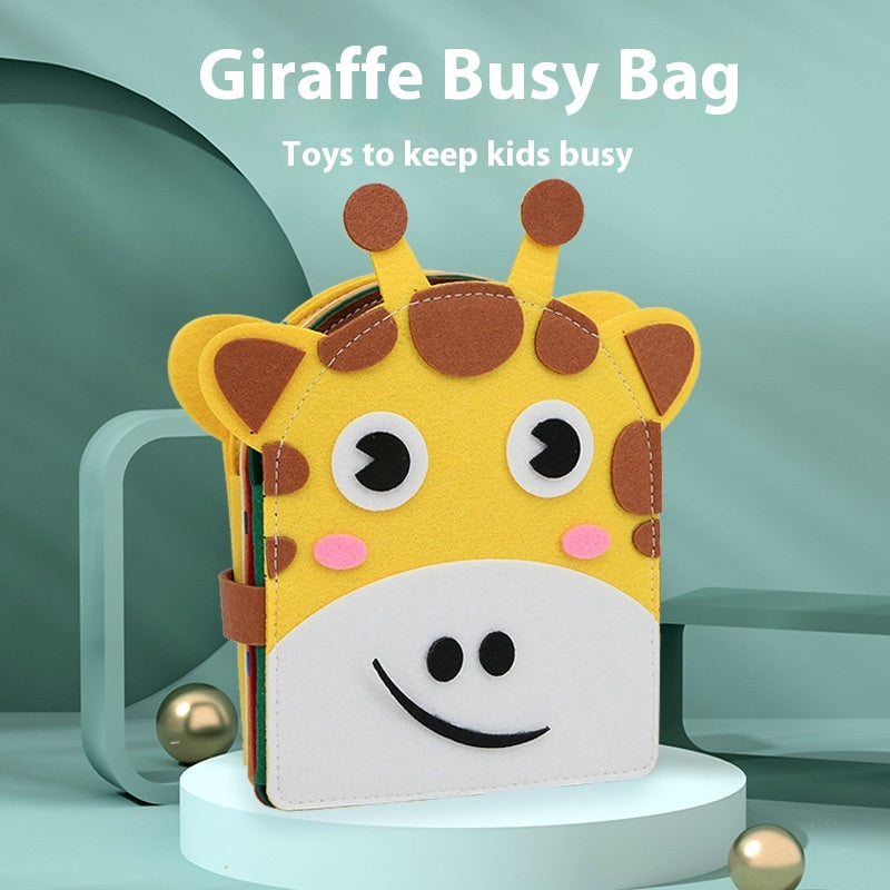 Shaped Giraffe Colored Felt Learning Board 🇨🇳