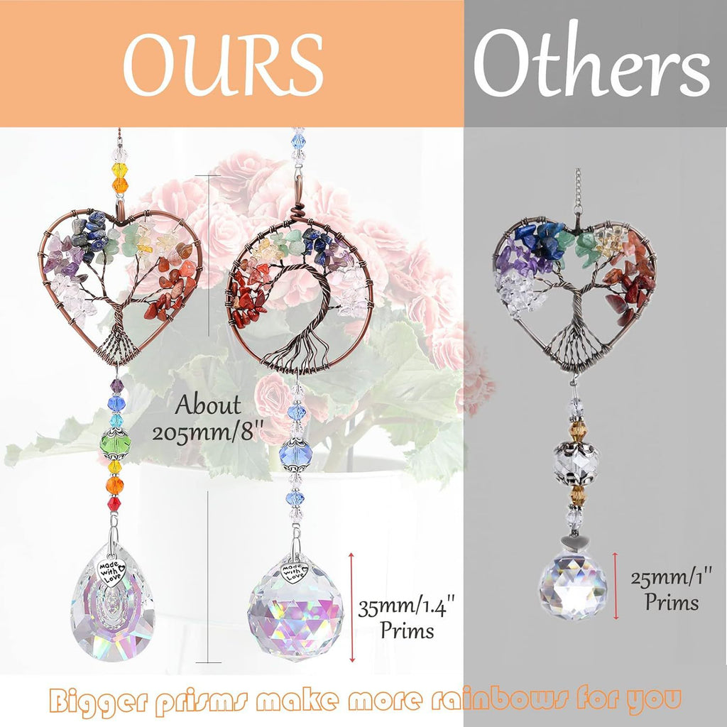 Crystal Sun Catcher Pendant Set The Tree Of Life 🇨🇳