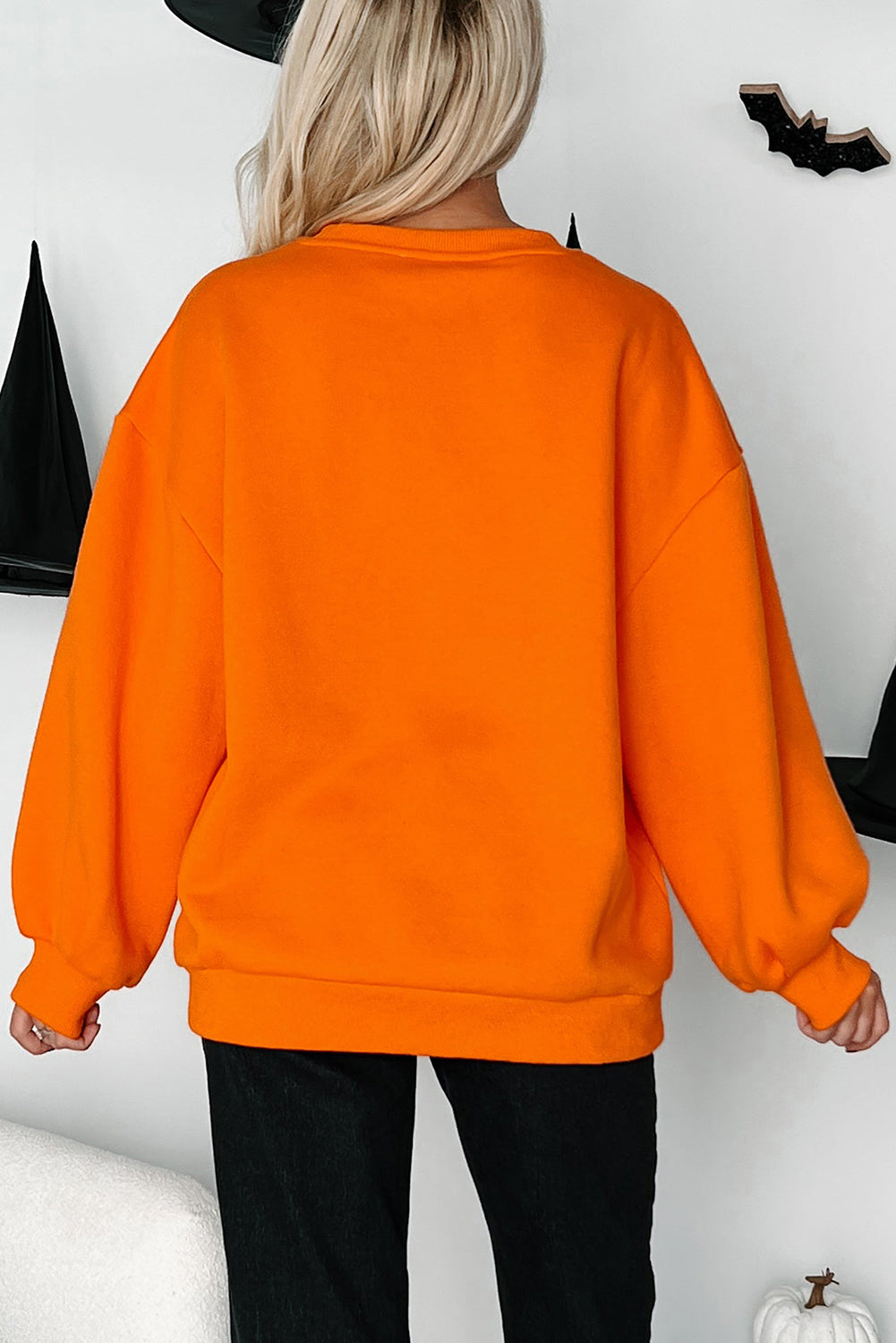 Carrot Dancing Critters Sequin Halloween Crewneck Sweatshirt 🇺🇸
