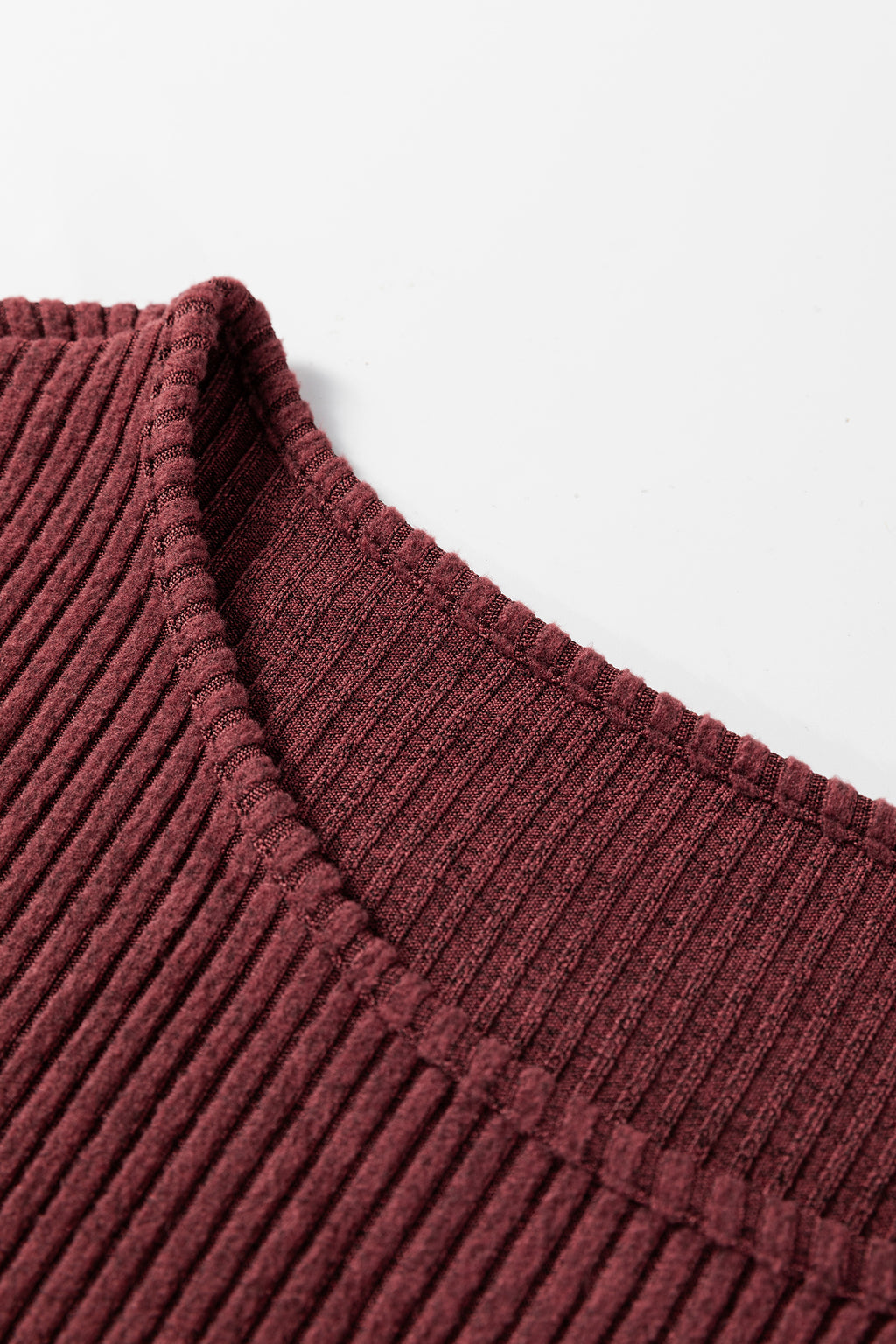 Wild Ginger Plus Size Ribbed Button Decor Long Sleeve Loose Top 🇺🇸