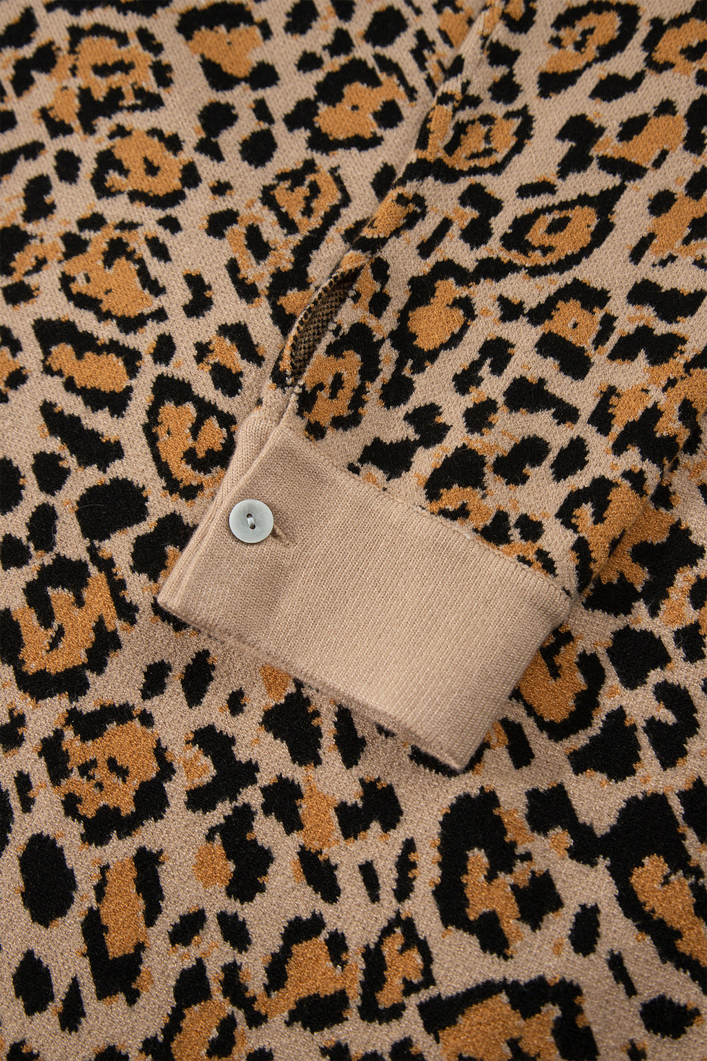 Brown Leopard Print Button-Up Cardigan Long Sleeve Cardigans 🇺🇸