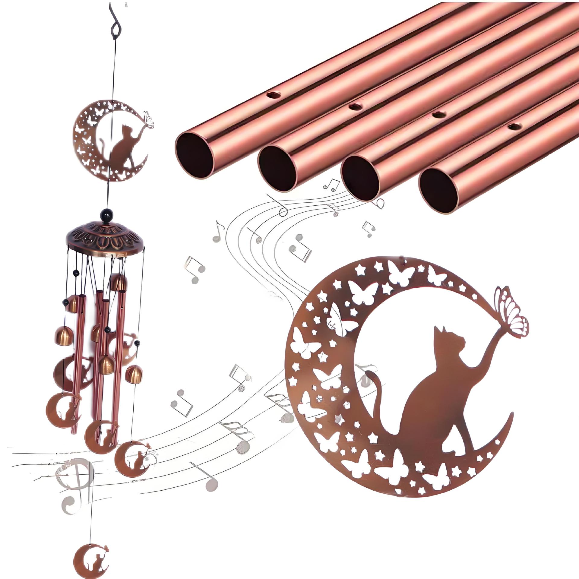Garden Decoration Wrought Iron Wind Chimes Metal Tube Retro Wind Chimes 🇨🇳