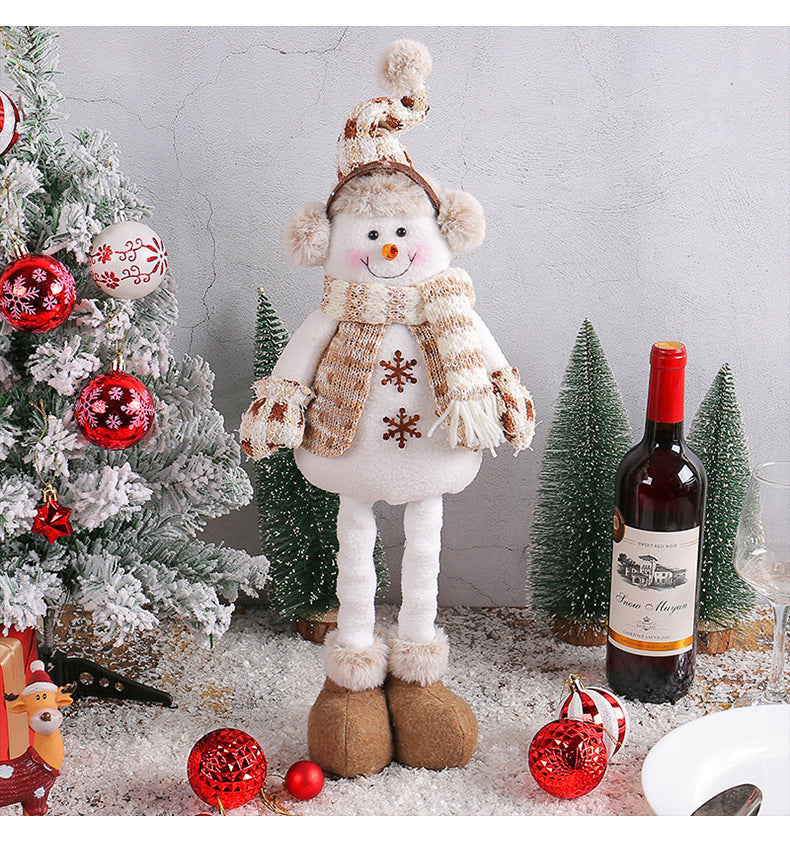 Christmas Snowman Retractable Doll Show Window Scene Decorations 🇨🇳