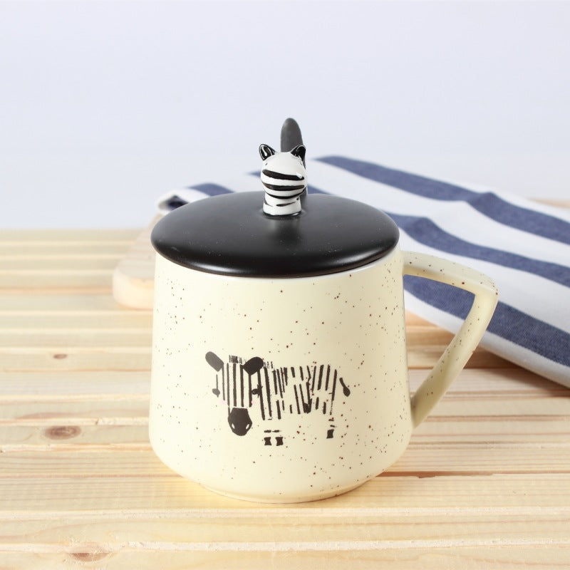 Creative Cartoon Ceramic Cup Hand Drawn Cute Giraffe 🇨🇳
