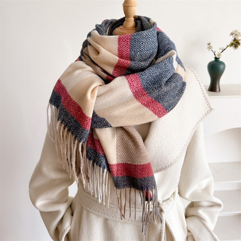 Unisex Autumn And Winter All-matching Tassel Scarf 🇨🇳