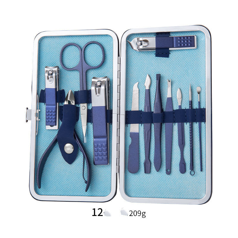 Professional Scissors Nail Clippers Set Ear Spoon Dead Skin Pliers Nail Cutting Pliers Pedicure Knife Nail Groove Trimmers 🇨🇳