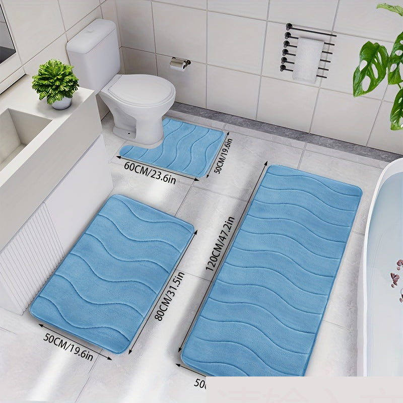 Bathroom Non-slip Mat Foot Mats Absorbent Floor Mat 🇨🇳