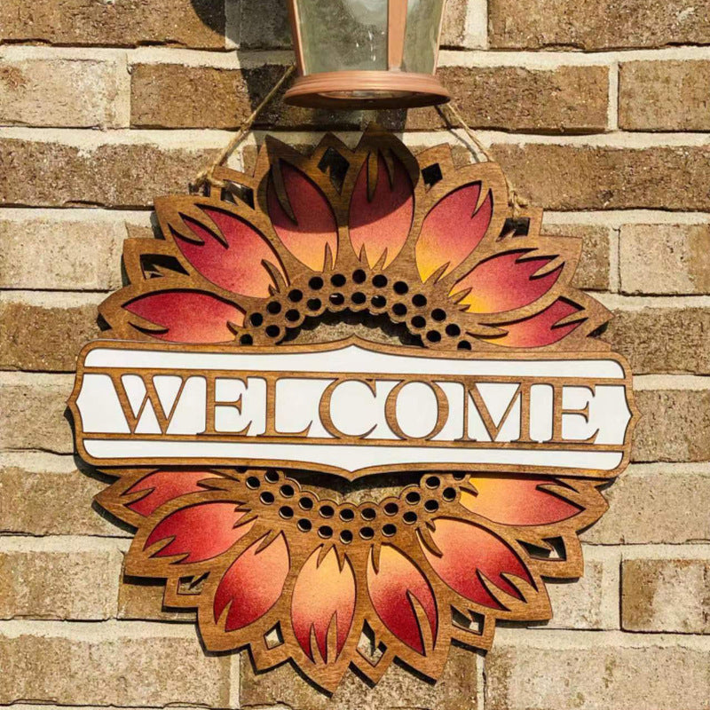 Home Sunflower Doorplate Decoration Craft 🇨🇳