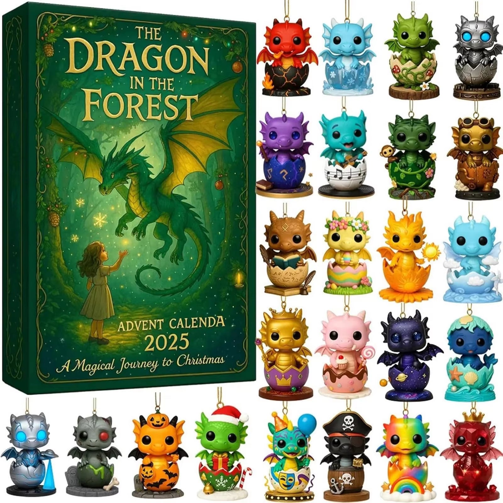 Forest Dragon Advent Calendar Christmas Gift 🇨🇳