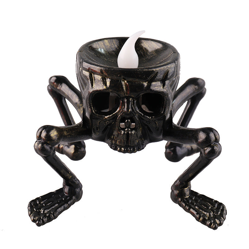 Halloween Skull Hand Lantern Atmosphere Decoration Props Skull Foot Night Lantern Halloween Candle Lantern 🇬🇧