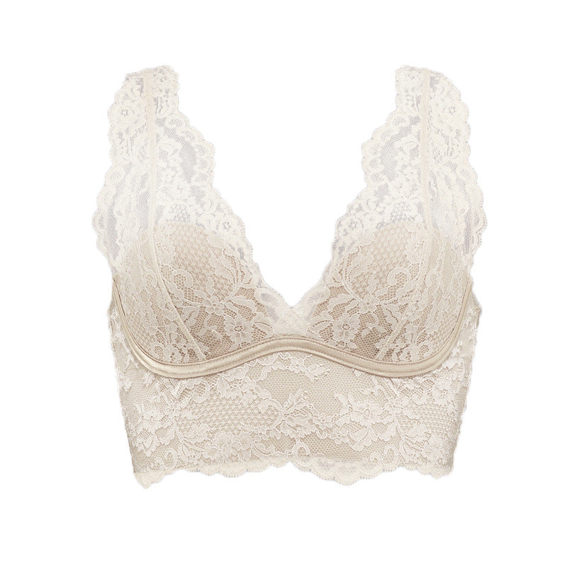 Womens French-style Backless Wireless Camisole Lingerie 🇨🇳