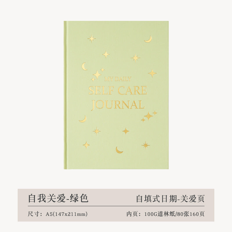Thanksgiving Diary Happy Self-care Diary Boy English Version A5 Notebook Cloth Book  🇨🇳