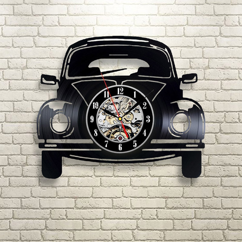 Classical Car Circular Hollow Vinyl Record Wall Clock 🇨🇳