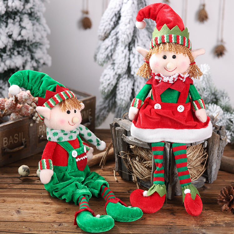 Christmas Hanging Legs Sitting Doll Ornaments 🇨🇳