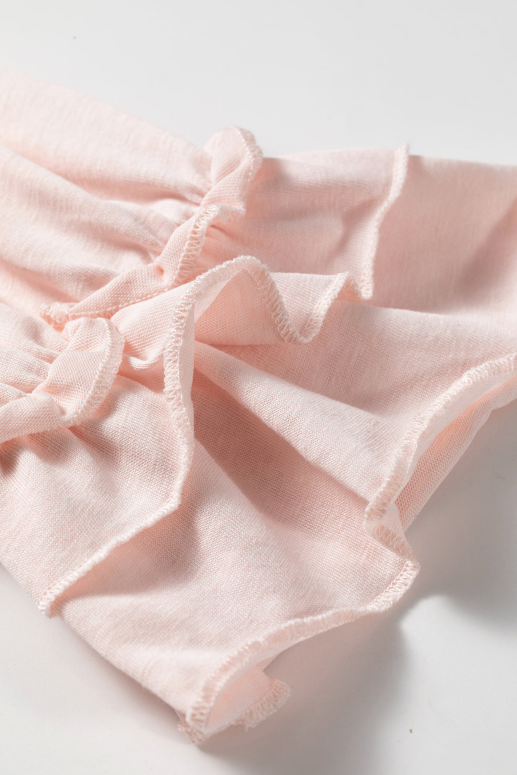 Gossamer Pink Ruffle Sleeve Long Sleeve Loose Pullover Top 🇬🇧