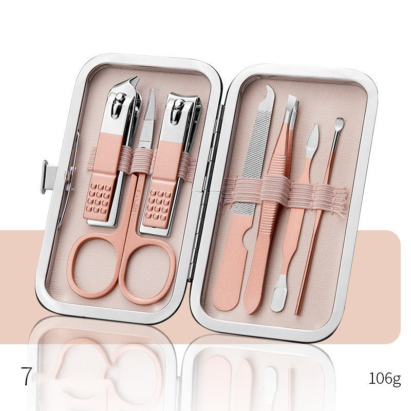 Professional Scissors Nail Clippers Set Ear Spoon Dead Skin Pliers Nail Cutting Pliers Pedicure Knife Nail Groove Trimmers 🇨🇳