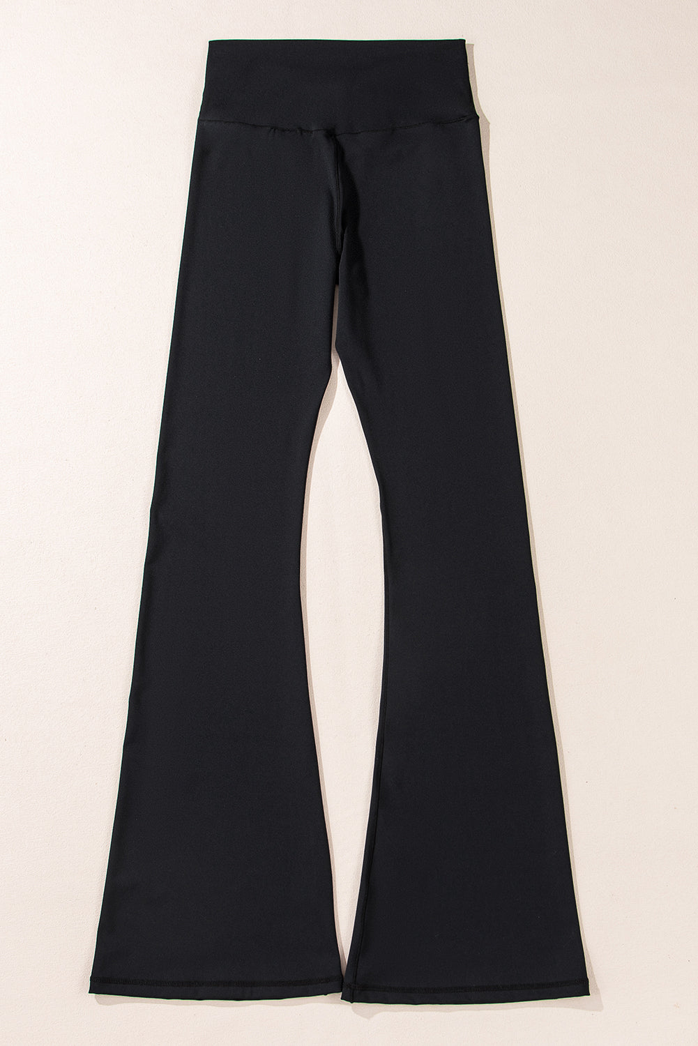 Black V Shape High Waist Flared Leggings 🇨🇳