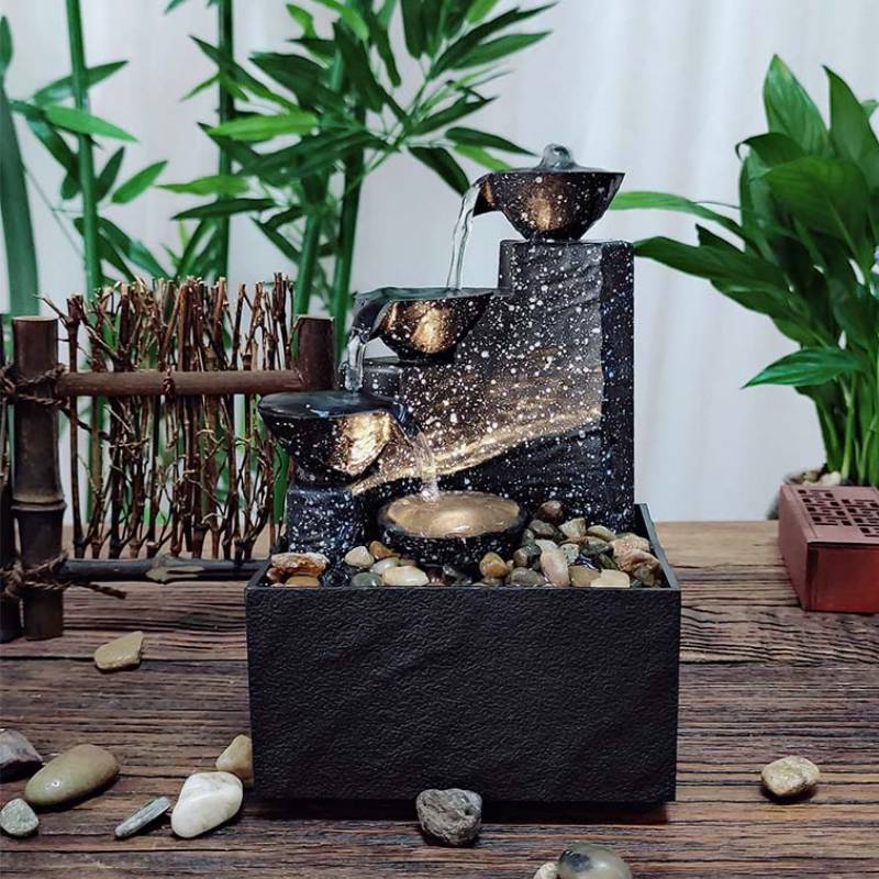 Waterfront Living Room Waterwheel Handicraft Ornaments Landscape Basin 🇨🇳