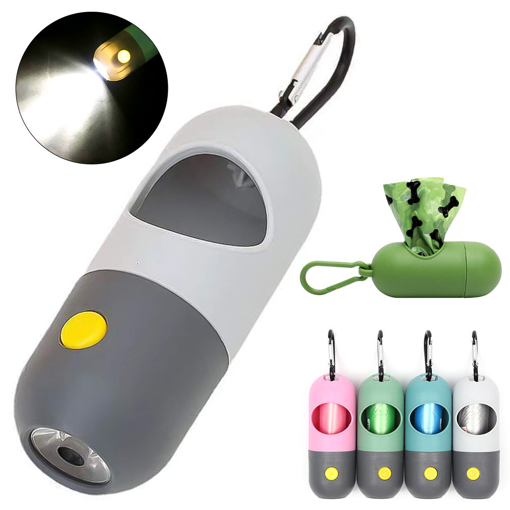 Led Light Pet Waste Bag Dispenser For Dogs Cats Dog Poop Scooper Bags Waste Bags Holder Dispensers Pet Clean Accessories 🇨🇳