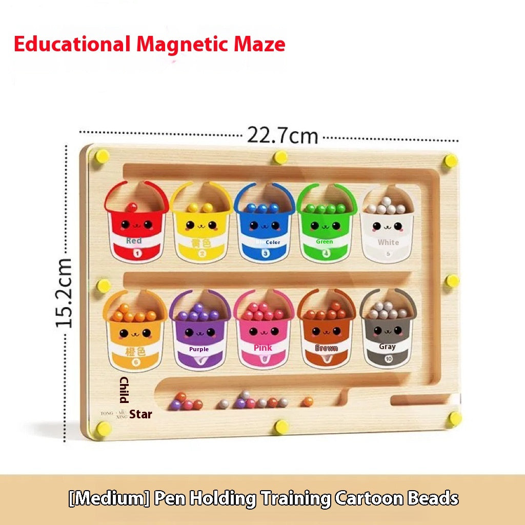 Magnetic Maze Ball Children's Educational Toys Three-dimensional 🇨🇳