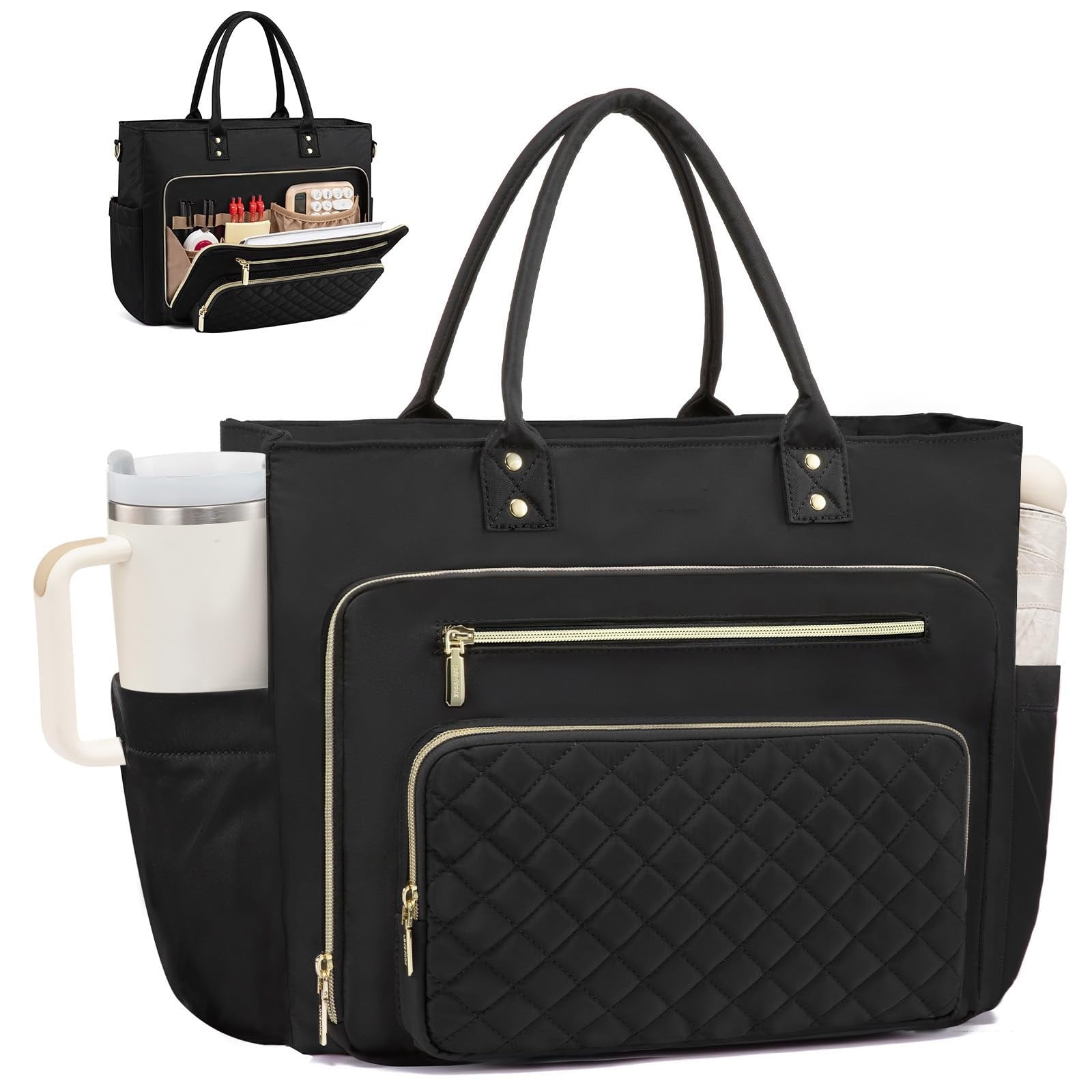 Womens Travel Work Bag With A Large Cup Holder 🇨🇳